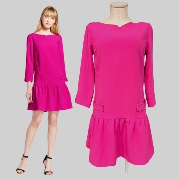 VICTORIA BECKHAM for Target pink mini dress with ruffled hem - Picture 1 of 16